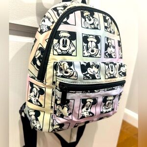 Disney soft canvas mini backpack Minnie Mouse retro